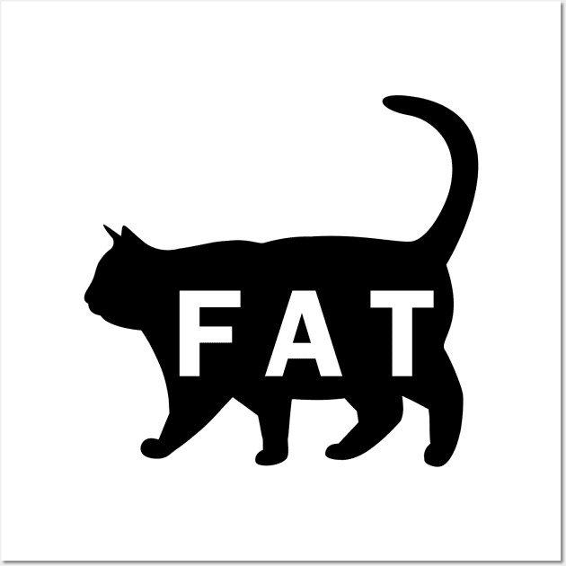 Fat Cat Black Cat Wall Art by Johnathan Allen Wilson